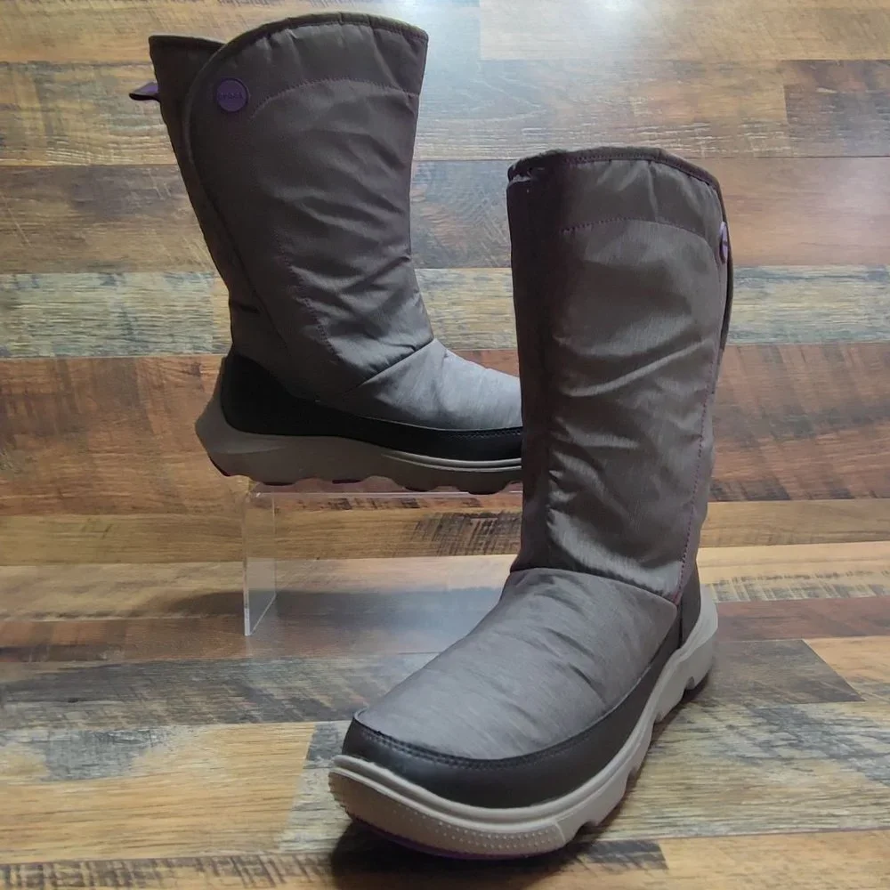 Crocs Women's Duet Busy Day Fleece Lined 15763 Brown/Purple Boots Size 10